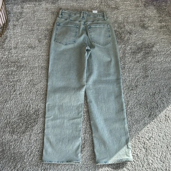 Good American Good 90’s Diamond Fringe Relaxed Jeans 0 25 NWT - Picture 4 of 4